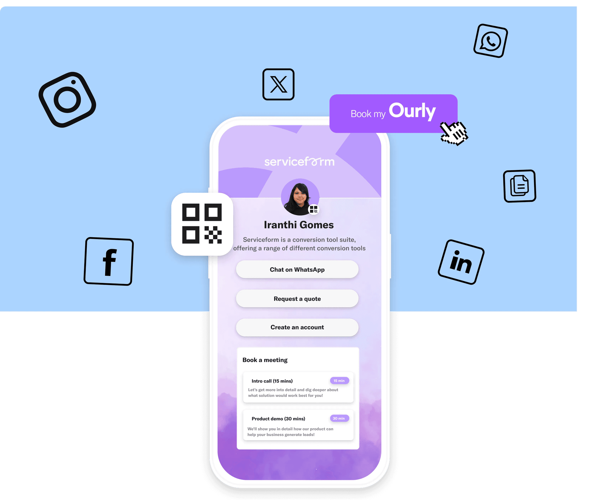 Ourly för online kalenderbokning