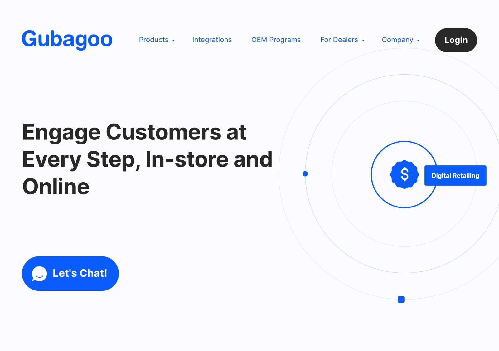 Gubagoo homepage